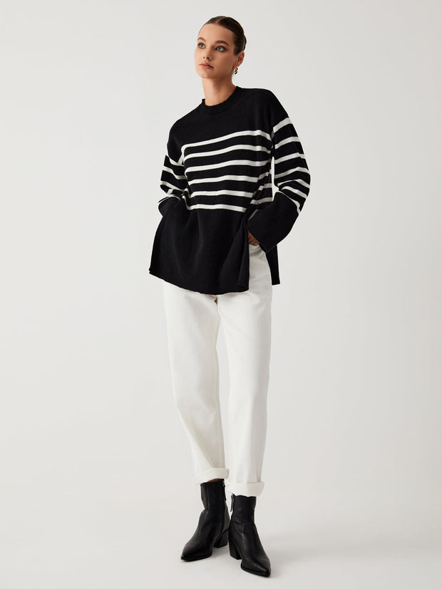 Gilda - Pull rayé oversize