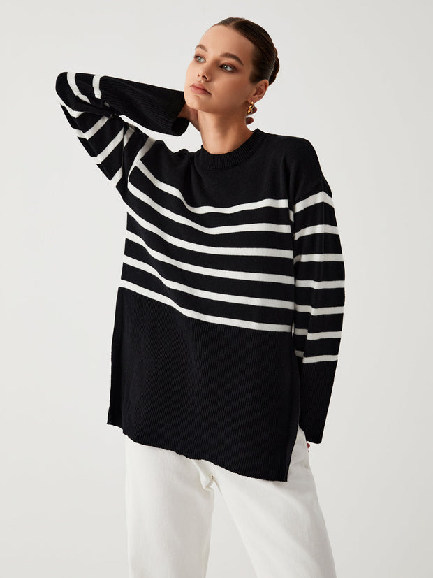 Gilda - Pull rayé oversize