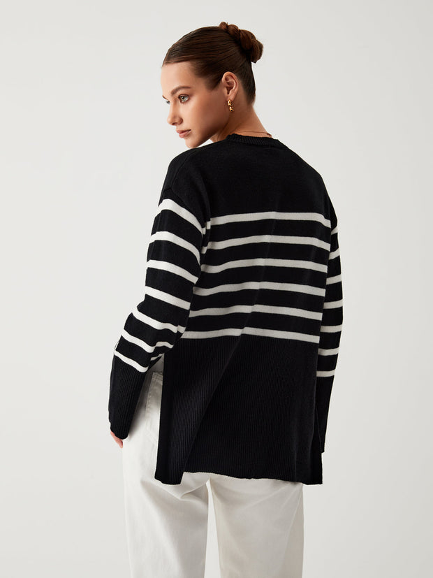 Gilda - Pull rayé oversize