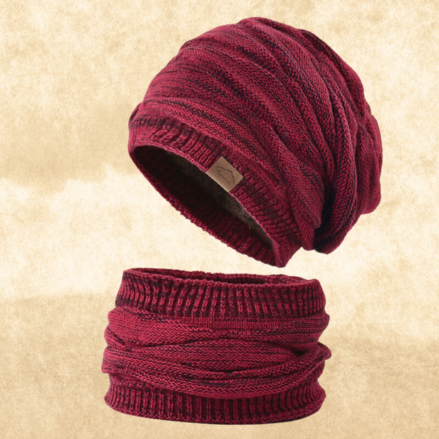 IRIS - Ensemble bonnet, écharpe et chapeau d'hiver