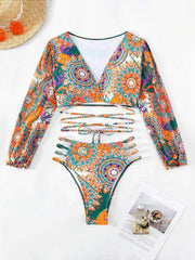 LHARA - Ethnisch bedrucktes Bikini-Set