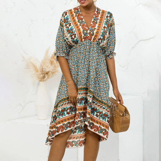 LAILA - Robe à imprimé floral