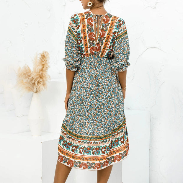 LAILA - Robe à imprimé floral