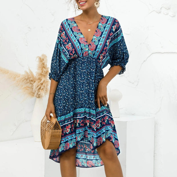 LAILA - Robe à imprimé floral