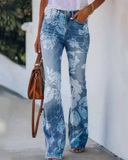 Ada - Jean à motif floral