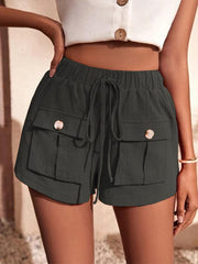 ALISHA - Short cargo décontracté à taille élastique