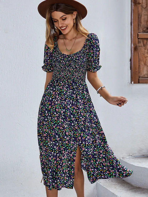 BELLA - Kleid mit Blumenmuster