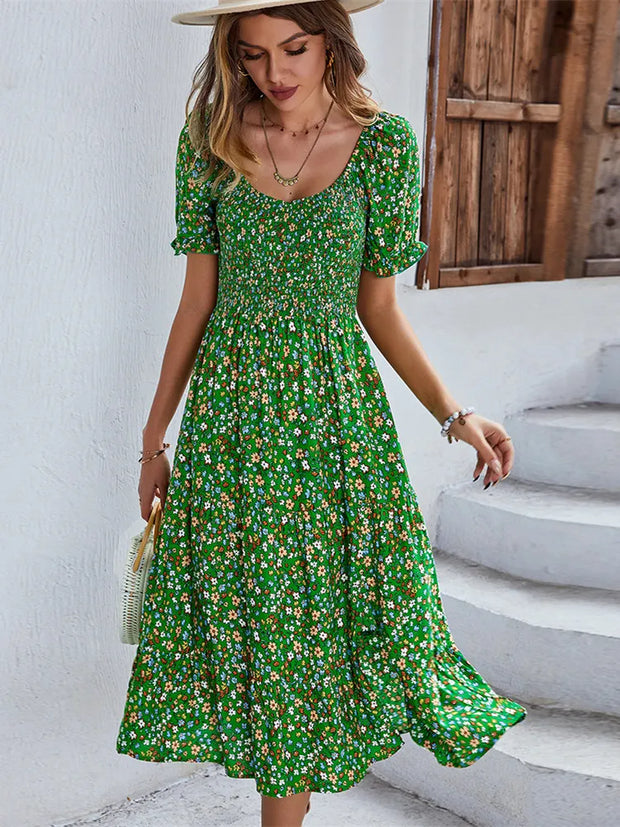 ALLISON - Vintage Kleid mit Blumendruck