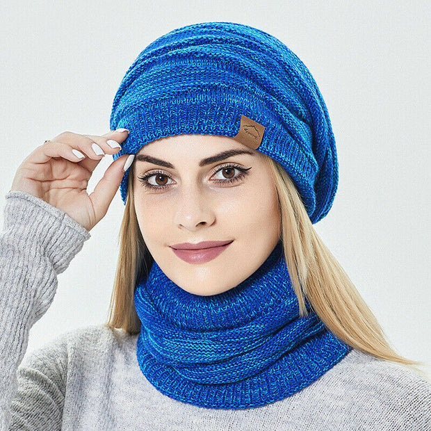 IRIS - Ensemble bonnet, écharpe et chapeau d'hiver