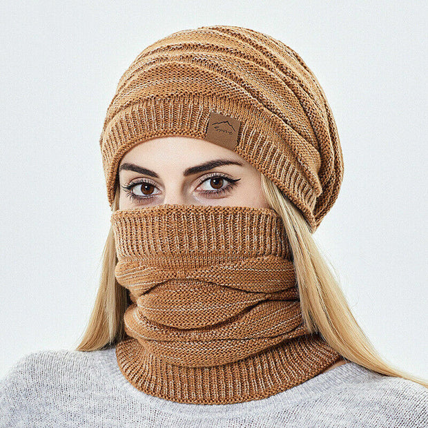 IRIS - Ensemble bonnet, écharpe et chapeau d'hiver