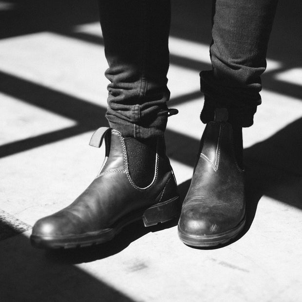 Bottes en cuir chics 