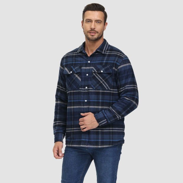 Auro | Flanell Jacke mit Teddyfutter