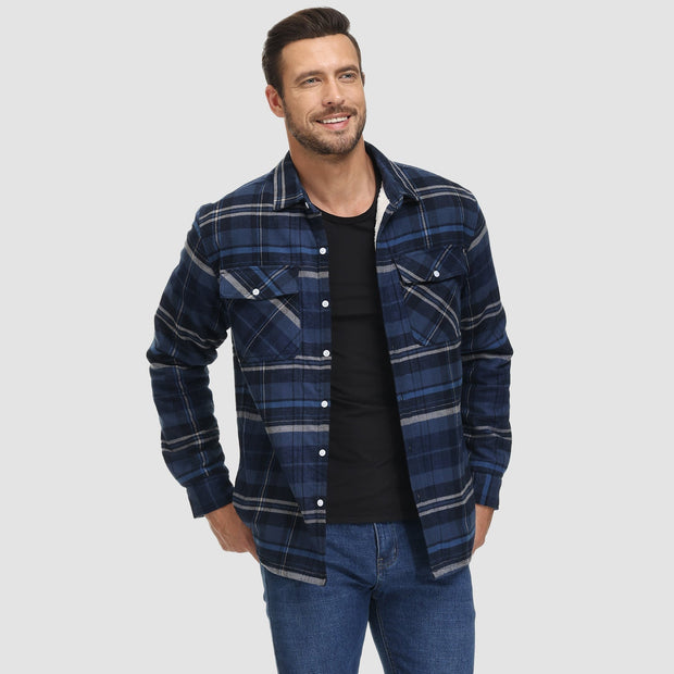 Auro | Flanell Jacke mit Teddyfutter