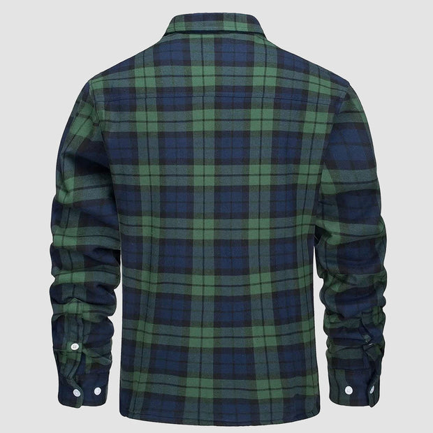 Auro | Flanell Jacke mit Teddyfutter