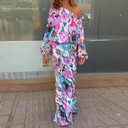 ILONA -  Multicolor Print Kleid