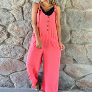 HARPER - Ärmellose Tasche Lose Jumpsuits