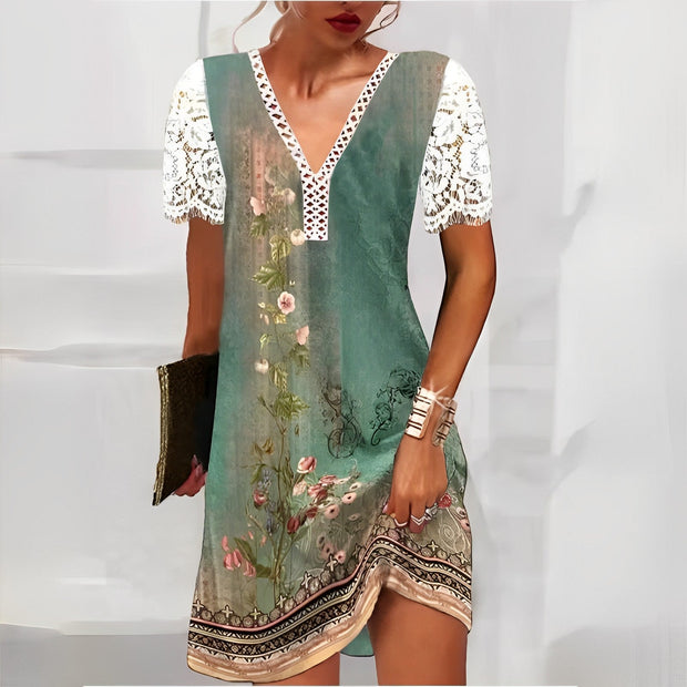 THEA - Robe imprimée unique