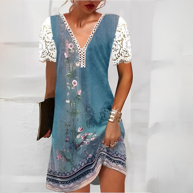 THEA - Robe imprimée unique