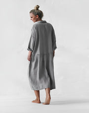 FLEUR - Grau Stilvolles Kleid