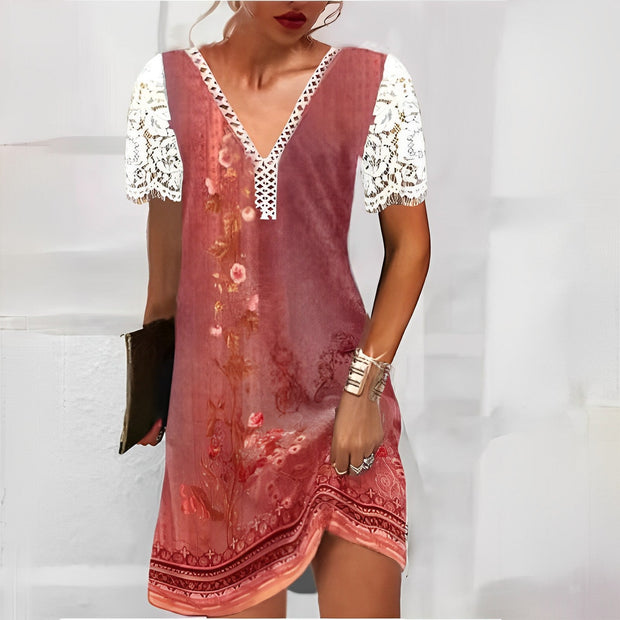 THEA - Robe imprimée unique