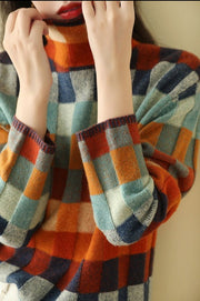 Colette - Pull col roulé imprimé élégant