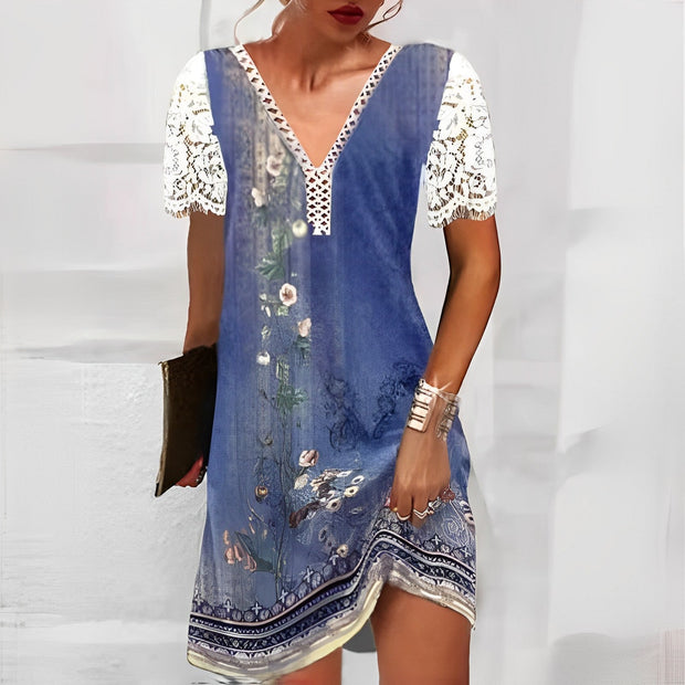 THEA - Robe imprimée unique