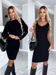 Clara - Robe sans manches avec pull assorti