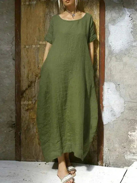 WINONA - Robe oversize en coton et lin
