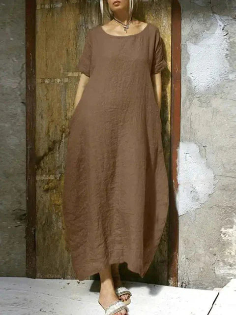 WINONA - Robe oversize en coton et lin