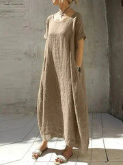 WINONA - Robe oversize en coton et lin