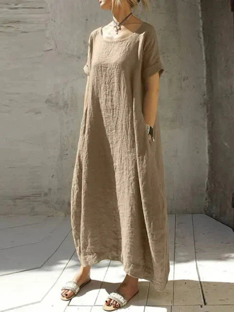 WINONA - Robe oversize en coton et lin