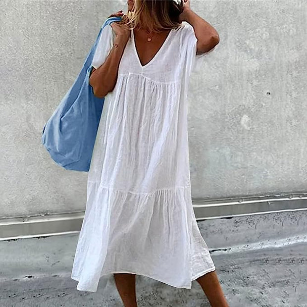 Jasmine - Robe simple à volants