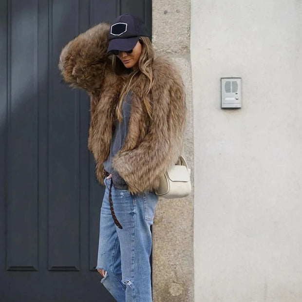 Florence - Veste en fausse fourrure pour femme