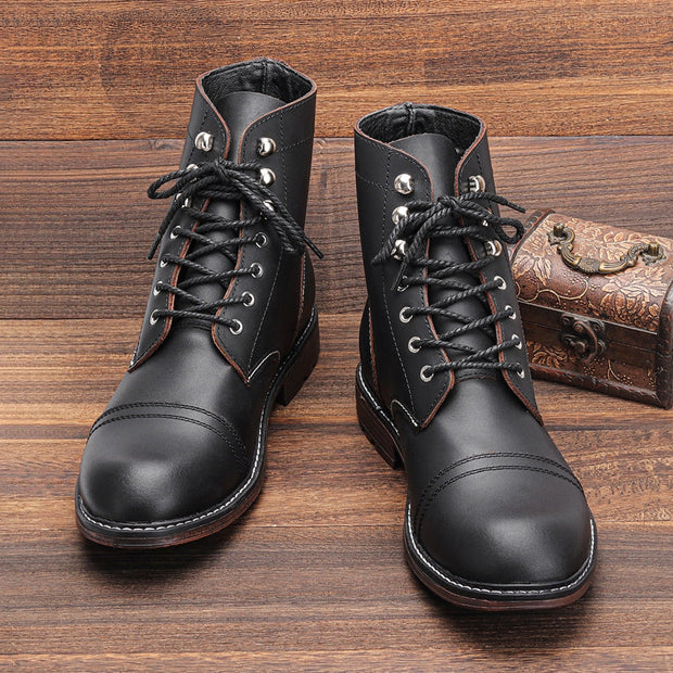Bottines en cuir naturel Gait