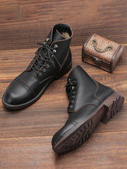 Bottines en cuir naturel Gait