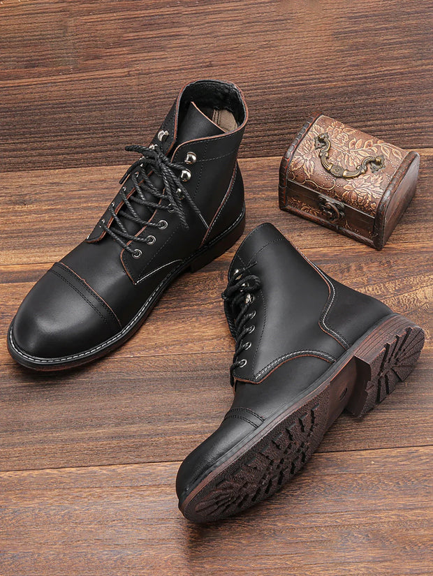 Bottines en cuir naturel Gait
