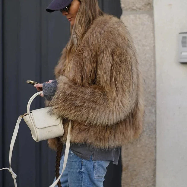 Florence - Veste en fausse fourrure pour femme