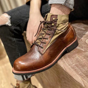 Mode - bottes en cuir véritable