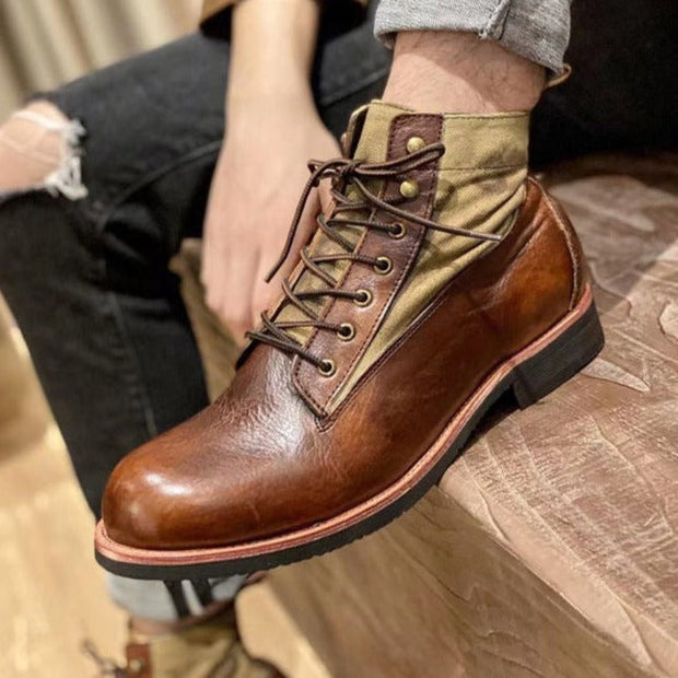 Mode - bottes en cuir véritable