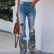 Ada - Jean à motif floral