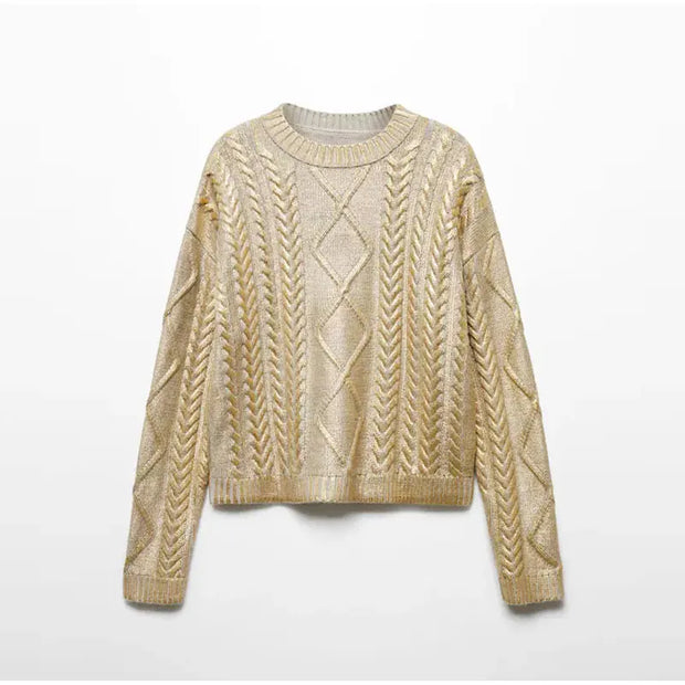 Ezra - Langärmeliger Strickpullover