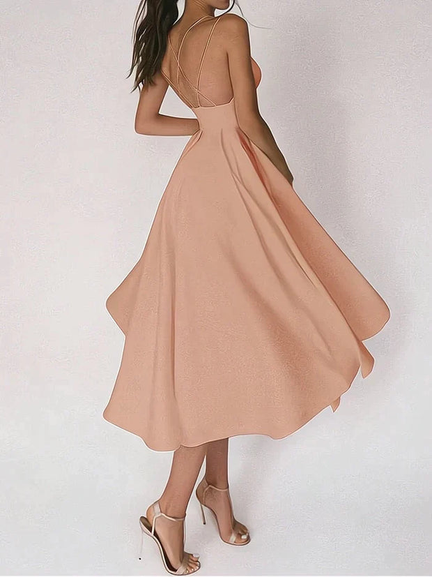 CHANTAL - Robe élégante à col en V