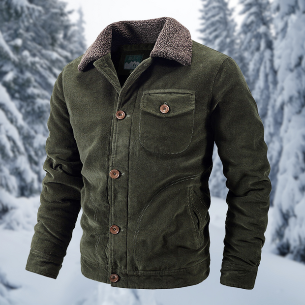 Franc | Manteau d'hiver avec col en fourrure