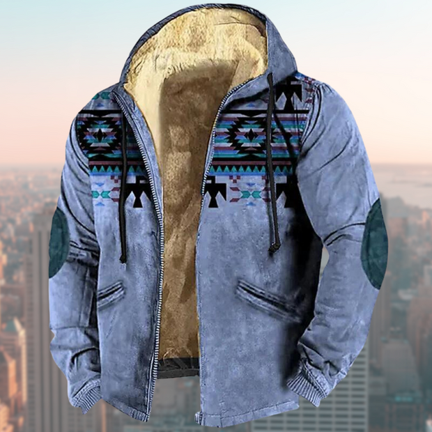 Valor | Kapuzenjacke mit Tribal-Print