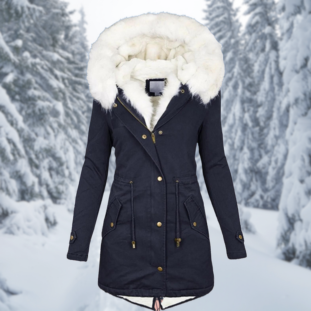 Jane - Veste chaude d'hiver mi-longue pour femme