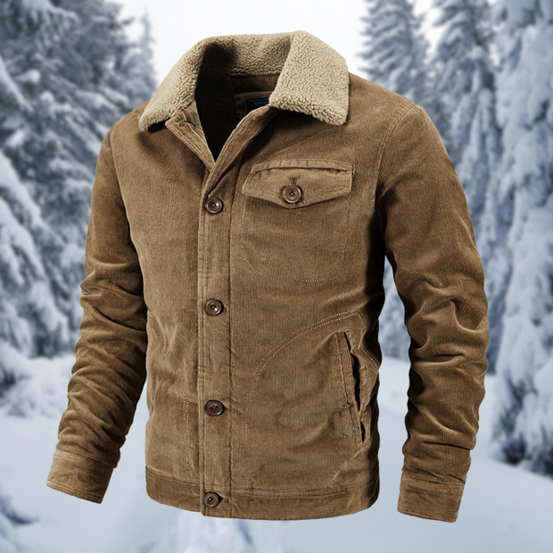 Franc | Manteau d'hiver avec col en fourrure