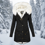 Jane - Veste chaude d'hiver mi-longue pour femme