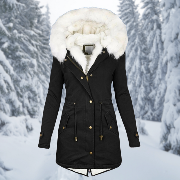 Jane - Veste chaude d'hiver mi-longue pour femme