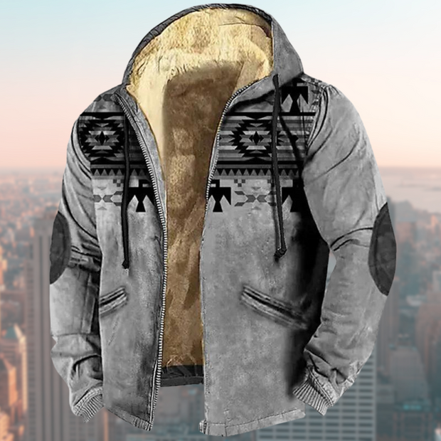 Valor | Kapuzenjacke mit Tribal-Print