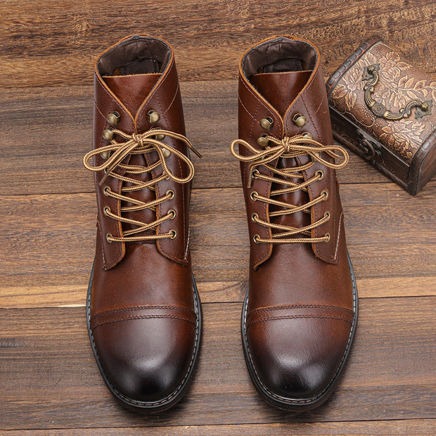 Bottines en cuir naturel Gait